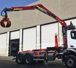 Liv recycling crane + Marrel hooklift