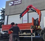 Fassi F275A knuckle boom crane delivery