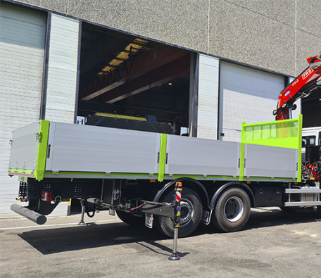 Fassi F345RB knuckle boom crane delivery