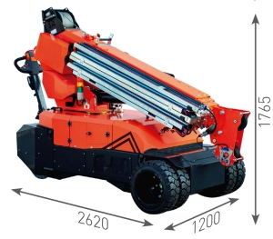 Dimensiones Minipicker Jekko MPK20R