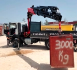 Fassi knuckle boom cranes delivery to Grúas Virosque