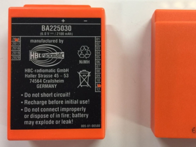 HBC radio remote control battery