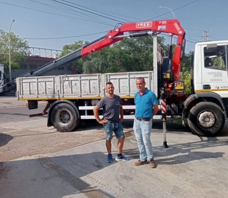 Fassi F155A.0.25 crane delivery