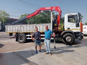 Fassi F155A.0.25 crane delivery