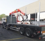 Cranab TL12.2 with cabin forestry crane delivery