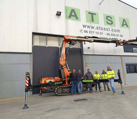 Jekko JF235 hybrid crane on tracks