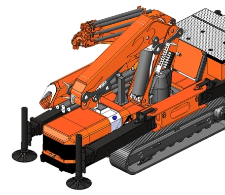 Grúa articulada sobre orugas Jekko JF365