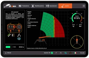 Jekko SPX328 minicrane Touch screen