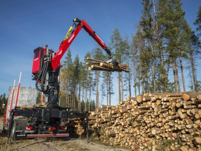 Grúa reciclaje/forestal Cranab TL12