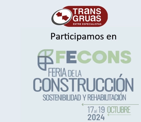 Transgrúas attends Fecons show, construction exhibition in Murcia