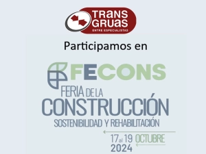 Transgrúas presente en la feria de la construcción de Murcia Fecons